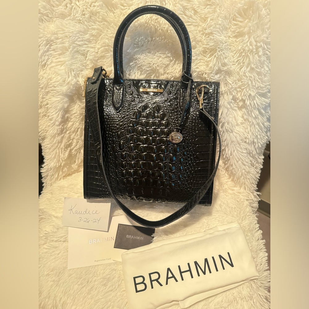 NWT Brahmin Caroline Handbag Black Melbourne